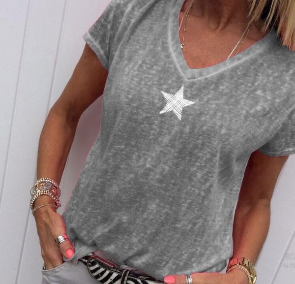 women's 2020 summer new t-shirt female short-sleeved simple solid color v-neck shirt shirt, White
women's 2020 summer new t-shirt female short-sleeved simple solid color v-neck shirt shirt, White