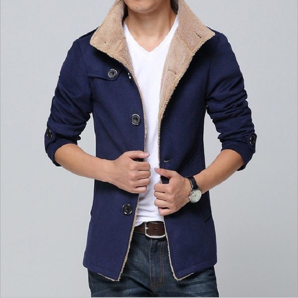 2016 winter men wool trench coat men's woolen cloth coat thickness single breasted windbreaker long jacket dfbtc002, Tan;black
2016 winter men wool trench coat men's woolen cloth coat thickness single breasted windbreaker long jacket dfbtc002, Tan;black