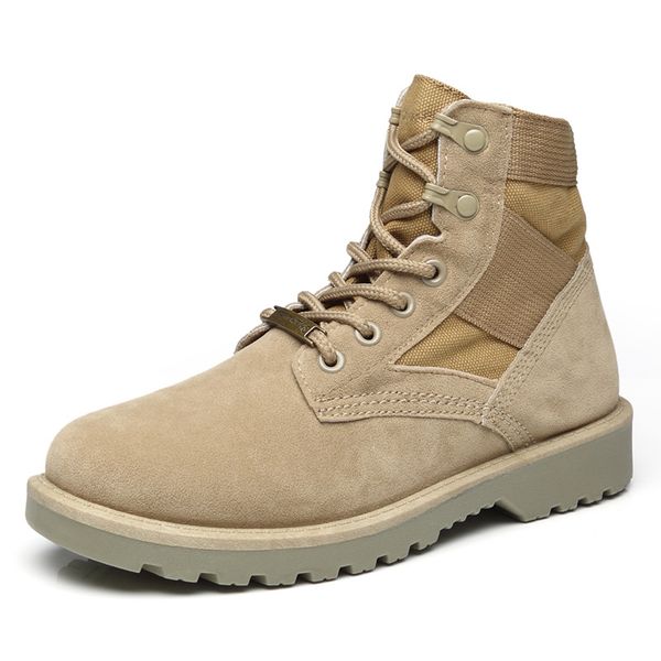 new spring boots for men lace up high desert rubber shoes casual suede leather ankle boots for man, Black
new spring boots for men lace up high desert rubber shoes casual suede leather ankle boots for man, Black