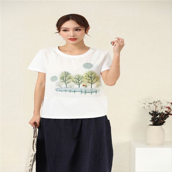 huayin 2020 round collar embroidered middle-aged women's t-shirt huayin 2020 round collar embroidered middle-aged women's mother&#, White
huayin 2020 round collar embroidered middle-aged women's t-shirt huayin 2020 round collar embroidered middle-aged women's mother&#, White