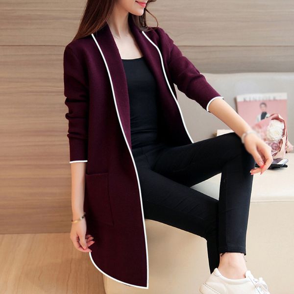 women's coat ladies autumn long sleeve cardigan fashion lapel collar vest outerwear open front, Black;brown
women's coat ladies autumn long sleeve cardigan fashion lapel collar vest outerwear open front, Black;brown
