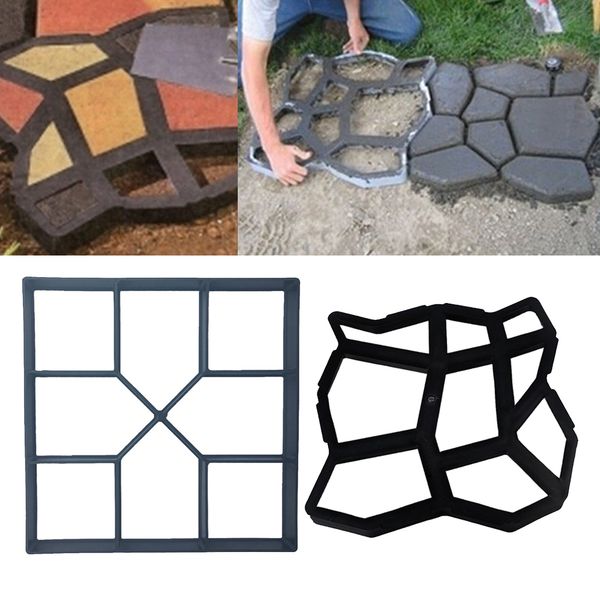 2 pieces black garden paving mold stepping stone mould diy path maker shaper
2 pieces black garden paving mold stepping stone mould diy path maker shaper