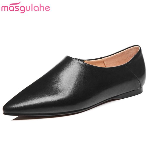 masgulahe 2019 genuine leather shoes women pointed toe spring summer single shoes comfortable office flat woman, Black
masgulahe 2019 genuine leather shoes women pointed toe spring summer single shoes comfortable office flat woman, Black