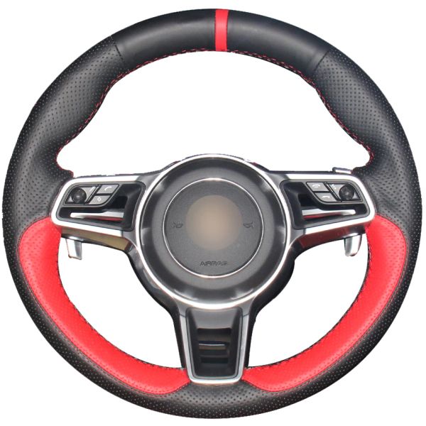 red natural leather black natural leather red marker car steering wheel cover for porsche macan cayenne 2015 2016
red natural leather black natural leather red marker car steering wheel cover for porsche macan cayenne 2015 2016