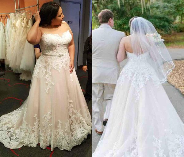 vintage lace plus size wedding dresses 2019 sweetheart sleeveless lace backless bridal dress gown with beaded sash, White
vintage lace plus size wedding dresses 2019 sweetheart sleeveless lace backless bridal dress gown with beaded sash, White