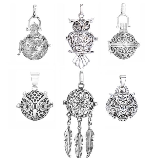1pc hollow cage ball box copper crown owl essetial oil diffuser necklace locket dreamcatcher pendants for diy perfume jewelry, Silver
1pc hollow cage ball box copper crown owl essetial oil diffuser necklace locket dreamcatcher pendants for diy perfume jewelry, Silver