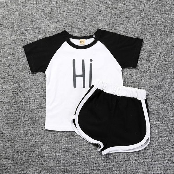 2019 boys clothes sets t-shirt & shorts baby toddler letter number kids casual outfits children sport clothing cotton costume, White
2019 boys clothes sets t-shirt & shorts baby toddler letter number kids casual outfits children sport clothing cotton costume, White