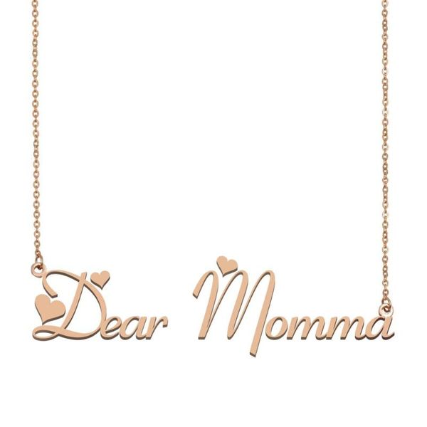 dear-momma name necklace, custom name necklace for women girls friends birthday wedding christmas mother days gift, Silver
dear-momma name necklace, custom name necklace for women girls friends birthday wedding christmas mother days gift, Silver