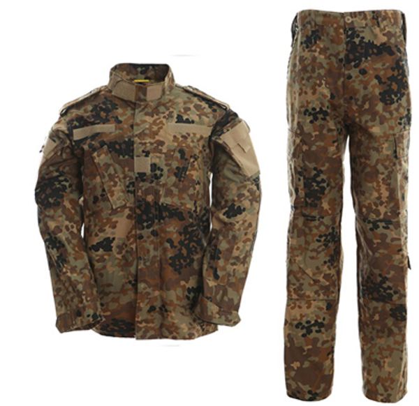 outdoor german flecktarn camo army uniform camouflage suit paintball clothing combat pants + tactical shirt set
outdoor german flecktarn camo army uniform camouflage suit paintball clothing combat pants + tactical shirt set