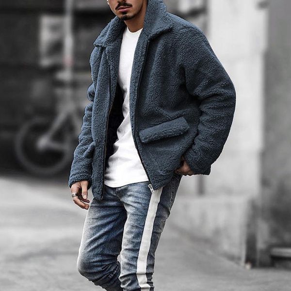 2019 men's winter faux fur coat stylish outwear mens new fashion casual lamb cashmere loose button long sleeve keep warm coat 4#, Black;brown
2019 men's winter faux fur coat stylish outwear mens new fashion casual lamb cashmere loose button long sleeve keep warm coat 4#, Black;brown