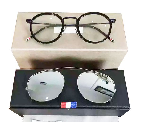 brand thom eyeglasses frames or sunglasses men and women optiacl eye glasses tb710 clip sunglasses with original box, Black
brand thom eyeglasses frames or sunglasses men and women optiacl eye glasses tb710 clip sunglasses with original box, Black