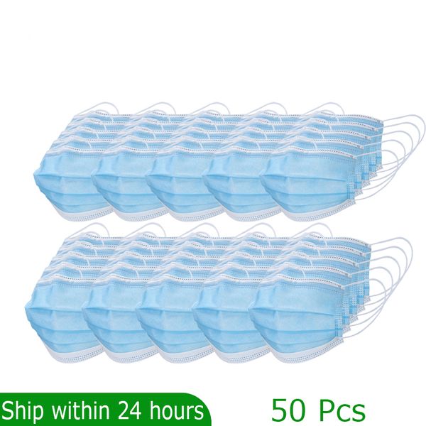 50pcs disposable quality anti anti-bacterial masks earloop face mouth masks 3-layer protective masker
50pcs disposable quality anti anti-bacterial masks earloop face mouth masks 3-layer protective masker