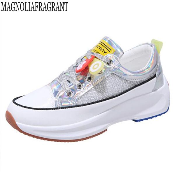autumn casual sports running shoes womens platform chunky mesh stitching silver lace up women's shoes daddy sneakers y791, Black
autumn casual sports running shoes womens platform chunky mesh stitching silver lace up women's shoes daddy sneakers y791, Black