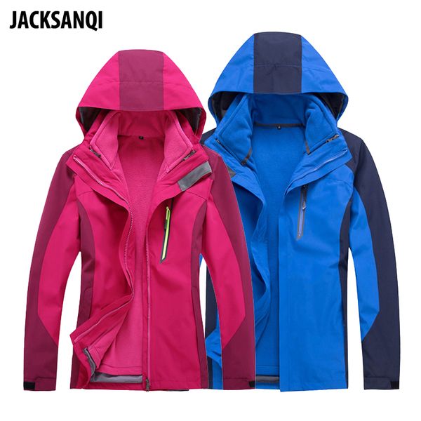 jacksanqi new men's women's 2 pcs winter fleece jackets outdoor sports thermal coats hiking camping climbing windbreakers ra233, Blue;black
jacksanqi new men's women's 2 pcs winter fleece jackets outdoor sports thermal coats hiking camping climbing windbreakers ra233, Blue;black