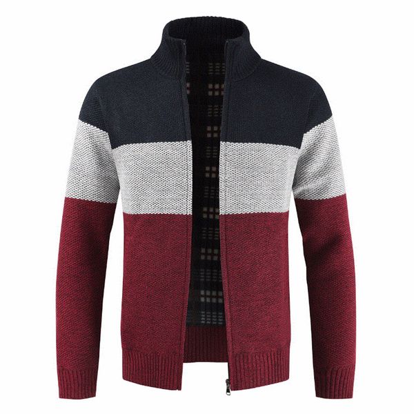 gustomerd 2019 autumn and winter mens jacket casual color matching stand collar zipper sweater slim fit cardigan jacket men, Black;brown
gustomerd 2019 autumn and winter mens jacket casual color matching stand collar zipper sweater slim fit cardigan jacket men, Black;brown
