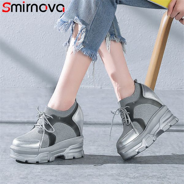 smirnova 2020 women pumps genuine leather wedges platform shoes round toe spring summer comfortable casual shoes woman, Black
smirnova 2020 women pumps genuine leather wedges platform shoes round toe spring summer comfortable casual shoes woman, Black