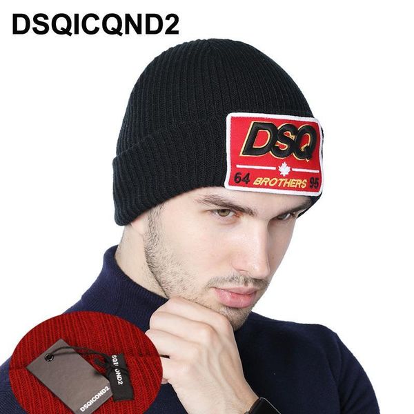 deliverydsqicond2 men s winter warm wool hat ,dsqknitted winter hat, men s ski boots winter hats, warm caps men s dad hats, Blue;gray
