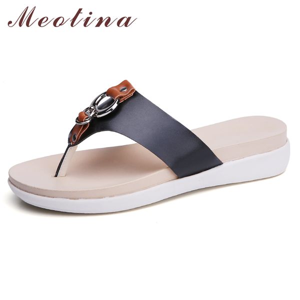 meotina women slippers summer shoes cow leather buckle flat flip flops shoes open toe ladies slides new sandals beige size 35-40, Black
meotina women slippers summer shoes cow leather buckle flat flip flops shoes open toe ladies slides new sandals beige size 35-40, Black