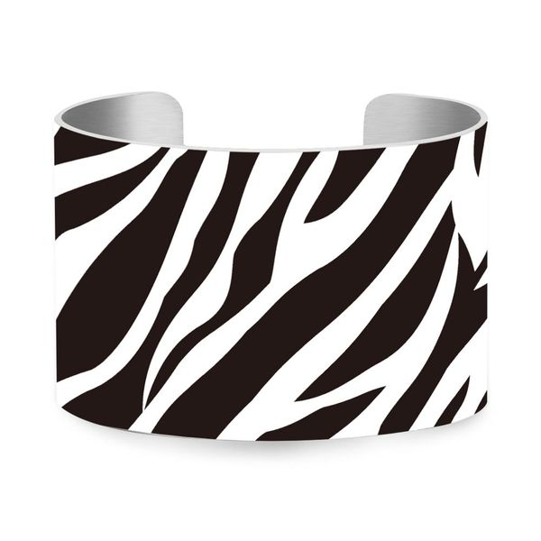 fashion uv printing zebra stripes pattern cuff bracelet 5cm aluminum meterial bangle wristband jewelry present for women u-101, Black
fashion uv printing zebra stripes pattern cuff bracelet 5cm aluminum meterial bangle wristband jewelry present for women u-101, Black