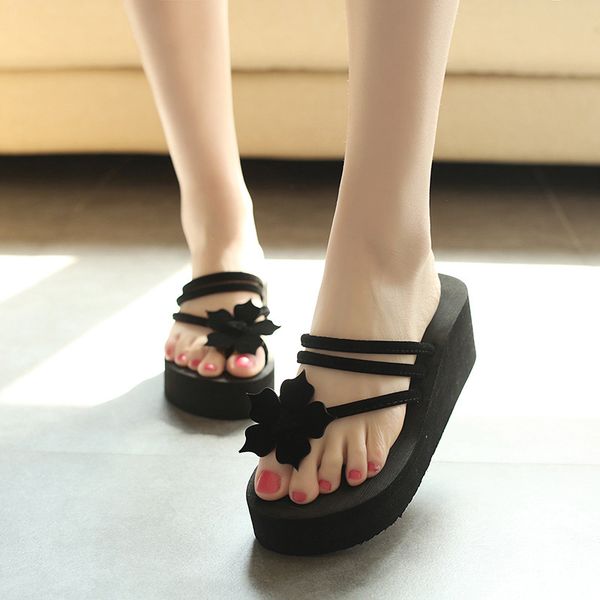 fashion women 7cm wedges print outside eva slippers ladies comfy flip flops female casual non-slip platform slides size 35-40, Black
fashion women 7cm wedges print outside eva slippers ladies comfy flip flops female casual non-slip platform slides size 35-40, Black