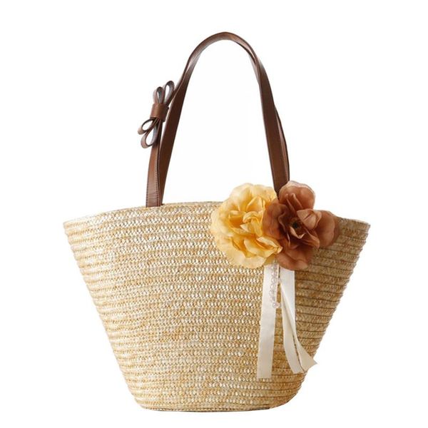 

2019 bohemian straw bags for women large capacity beach handbags summer vintage rattan bag handmade kintted travel bags bolsas