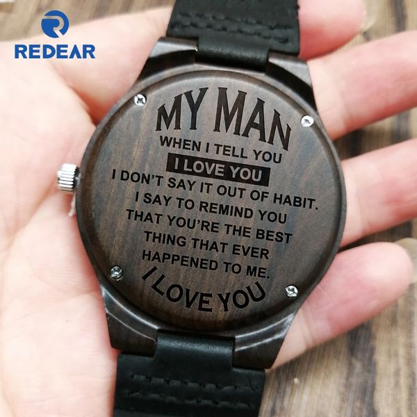 i'll choose you over and over and - for husband engraved wooden watch, Slivery;brown
i'll choose you over and over and - for husband engraved wooden watch, Slivery;brown