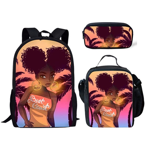 new school backpack set/3pcs for kids girls cartoon cool african girl print schoolbag bookbag students daypack dropper wholesale
new school backpack set/3pcs for kids girls cartoon cool african girl print schoolbag bookbag students daypack dropper wholesale