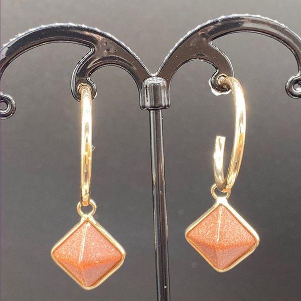 wholesale 10 pairs gold plated square pyramid golden sand stone dangle earrings for women opalite opal jewelry, Silver
wholesale 10 pairs gold plated square pyramid golden sand stone dangle earrings for women opalite opal jewelry, Silver