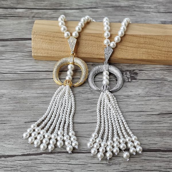 4шт серп быка рог очарование кулон циркон cz micro пава, natural shell pearl бисер кисточка женщины ожерелье ювелирных изделия n528, Silver
4шт серп быка рог очарование кулон циркон cz micro пава, natural shell pearl бисер кисточка женщины ожерелье ювелирных изделия n528, Silver