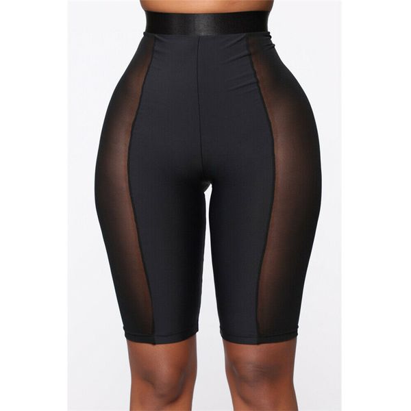 2019 women summer jogging shorts beach high elastic waist gymwear fitness sheer mesh slim sports shorts, White;black
2019 women summer jogging shorts beach high elastic waist gymwear fitness sheer mesh slim sports shorts, White;black