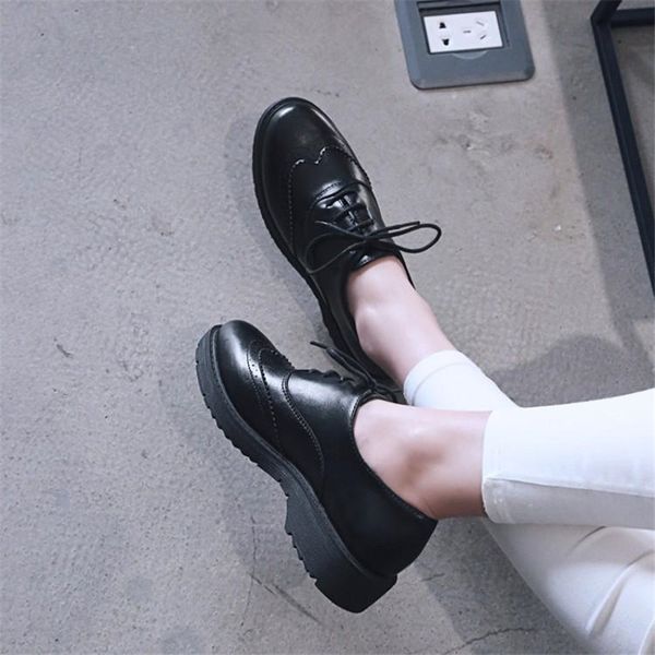 british style lace up brogues oxfrods shoes for woman large size 34-43 ladies flats shoes 2020 spring autumn women oxfords, Black
british style lace up brogues oxfrods shoes for woman large size 34-43 ladies flats shoes 2020 spring autumn women oxfords, Black