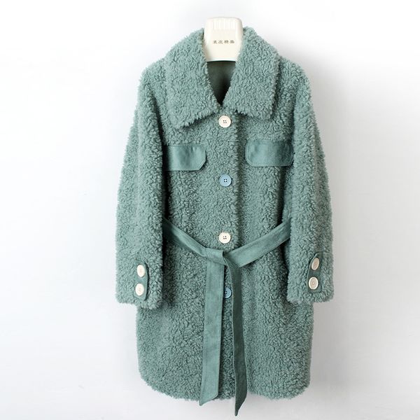 2019 women real fur coat 100% wool content woven outerwear teddy polar fleece plush belt outerwear casual winter jacket, Black
2019 women real fur coat 100% wool content woven outerwear teddy polar fleece plush belt outerwear casual winter jacket, Black