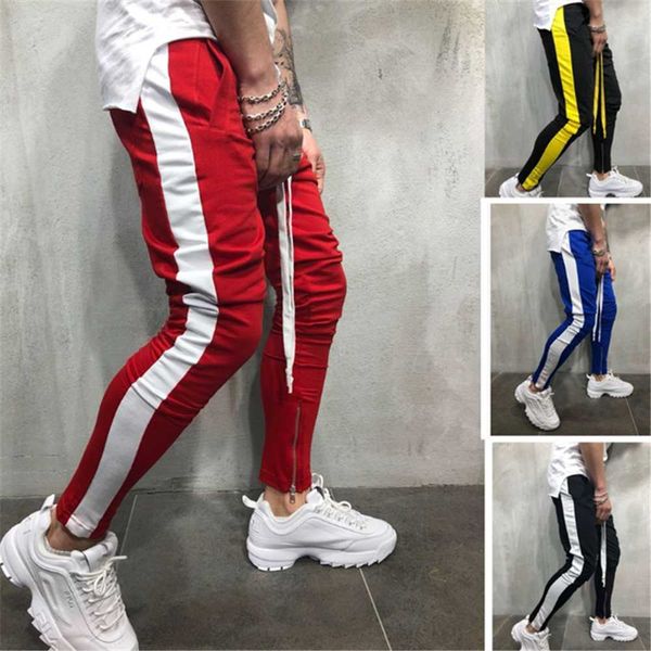 2019 new fashion side stripe track jogger ankle pants men hip hop streetwear track harem pants homme casual joggers sports wear, Black
2019 new fashion side stripe track jogger ankle pants men hip hop streetwear track harem pants homme casual joggers sports wear, Black