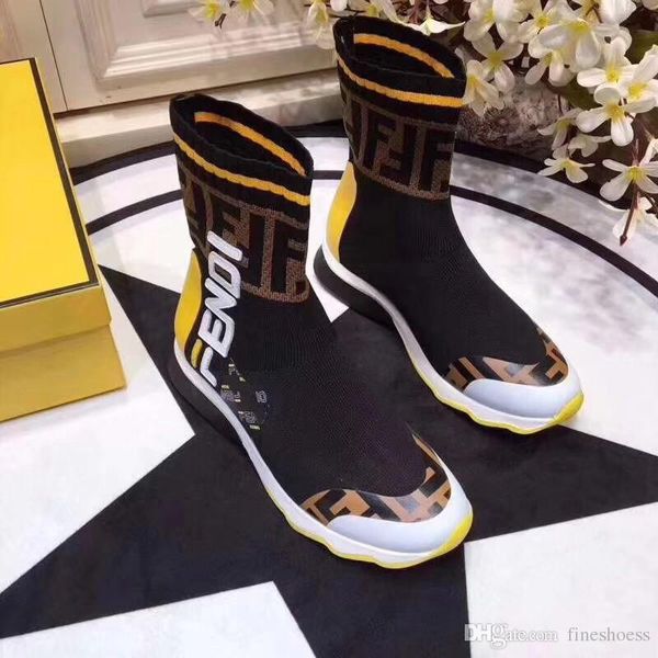 2020 women knitting sock boots speed trainer casual shoes evening party boot high ankle boots flat work boots with good quality, Black
2020 women knitting sock boots speed trainer casual shoes evening party boot high ankle boots flat work boots with good quality, Black