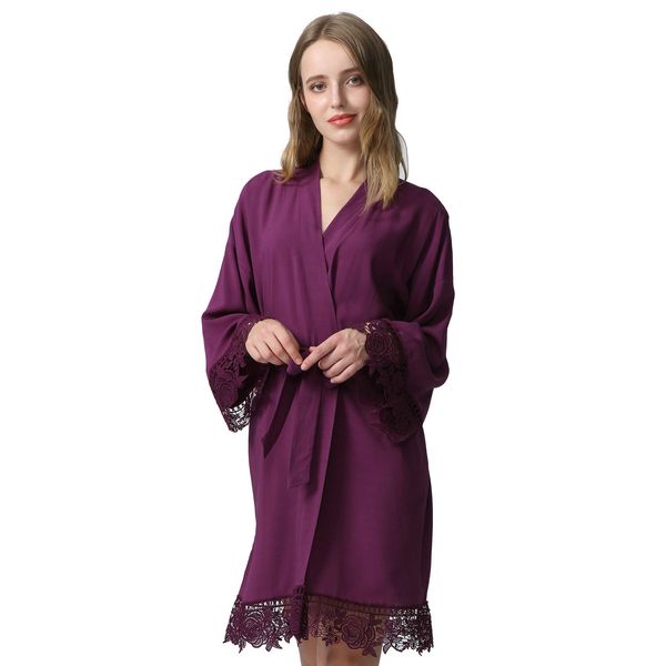 yuxinbridal wedding solid bride rayon cotton kimono robes with lace trim women wedding bridal robe short belt bathrobe 002, Black;red
yuxinbridal wedding solid bride rayon cotton kimono robes with lace trim women wedding bridal robe short belt bathrobe 002, Black;red