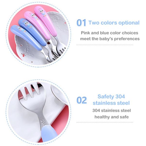 2019 child toddler cute cartoon cutlery stainless fork spoon infant baby feeding utensils
2019 child toddler cute cartoon cutlery stainless fork spoon infant baby feeding utensils