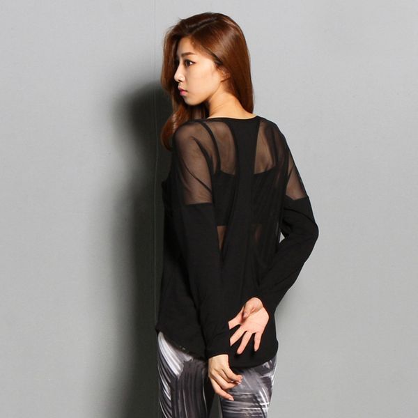 mesh long sleeve sport t shirt women gym workout black modal yoga shirts back loose u neck breathable fitness clothing, White;red
mesh long sleeve sport t shirt women gym workout black modal yoga shirts back loose u neck breathable fitness clothing, White;red