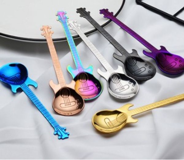 colorful guitar coffee spoon set stainless steel dessert ice cream spoon coffee accessories flatware drinking tools
colorful guitar coffee spoon set stainless steel dessert ice cream spoon coffee accessories flatware drinking tools