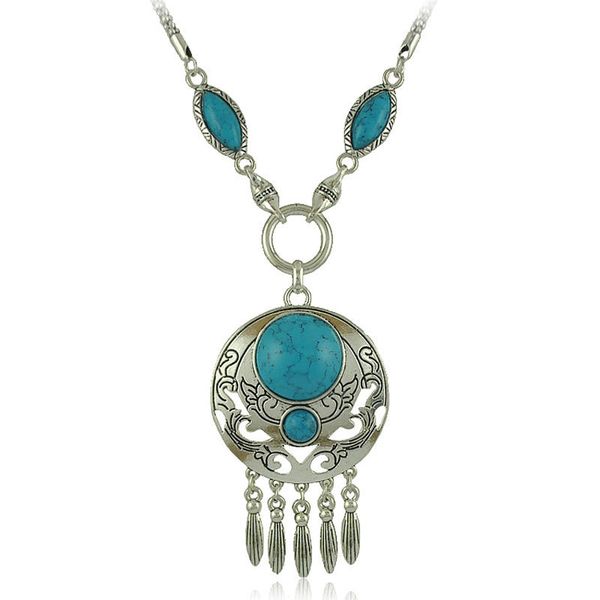 yumfeel bohemia vintage jewelry new faux stone vintage pendants necklace for woman, Silver
yumfeel bohemia vintage jewelry new faux stone vintage pendants necklace for woman, Silver