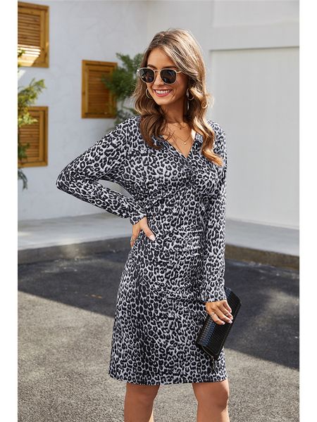 womens leopard v-neck dress woman slim long sleeve spring fashion dresses women night club clothes, Black;gray
womens leopard v-neck dress woman slim long sleeve spring fashion dresses women night club clothes, Black;gray