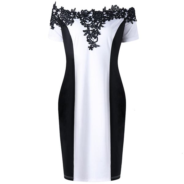 womens clothes ladies dresses new fashion 5xl plus size the shoulder appliqued pencil women short sleeve color block big designer clothes, Black;gray
womens clothes ladies dresses new fashion 5xl plus size the shoulder appliqued pencil women short sleeve color block big designer clothes, Black;gray