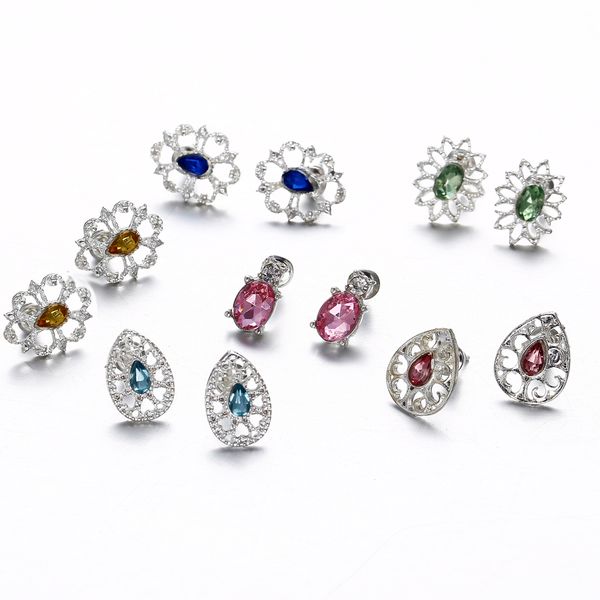 6pcs / set stud european and american new fancy retro hollow diamond multicolor fashion simple bohemian earrings women jewelry, Golden;silver
6pcs / set stud european and american new fancy retro hollow diamond multicolor fashion simple bohemian earrings women jewelry, Golden;silver