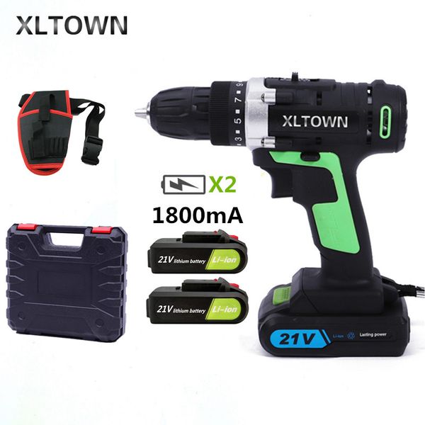 xltown 21v cordless electric drill with 2 battery rechargeable lithium battery electric screwdriver household power tools
xltown 21v cordless electric drill with 2 battery rechargeable lithium battery electric screwdriver household power tools