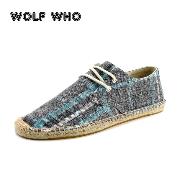 wolf who men shoes slip on espadrilles men 2018 summer canvas rope shoes breathable men's footwear zapatos hombre w-024, Black
wolf who men shoes slip on espadrilles men 2018 summer canvas rope shoes breathable men's footwear zapatos hombre w-024, Black