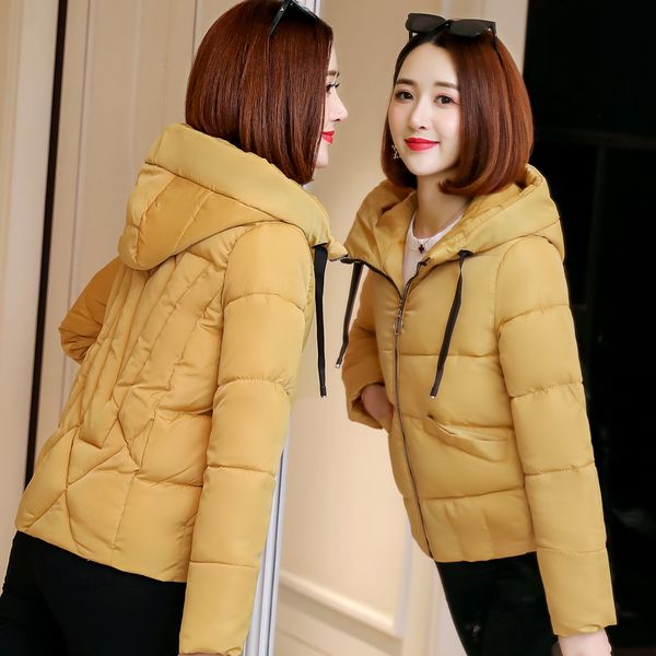 2019 new fashion winter jacket women cotton padded outwear hooded loose casual female warm short coat plus size winter parkas, Tan;black
2019 new fashion winter jacket women cotton padded outwear hooded loose casual female warm short coat plus size winter parkas, Tan;black