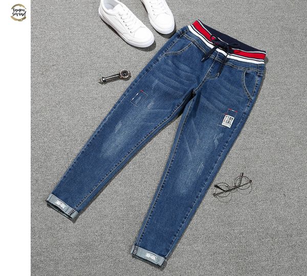 stretch jeans femme nouveau plus size lace up jeans midwe women denim elastic nine cropped patch harlan cuff pencil jeans women, Blue
stretch jeans femme nouveau plus size lace up jeans midwe women denim elastic nine cropped patch harlan cuff pencil jeans women, Blue