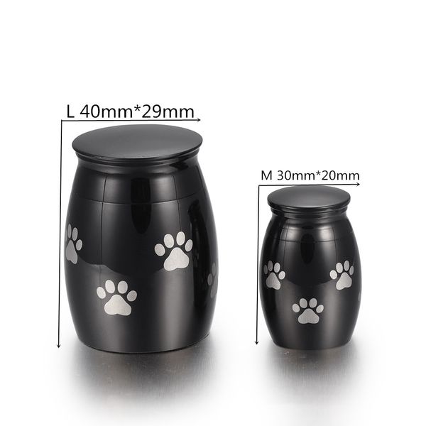 iju012 stainless steel with paw print pattern black jar keepsake funeral for ashes custom engraved cremation urn for pets human ashes, Silver
iju012 stainless steel with paw print pattern black jar keepsake funeral for ashes custom engraved cremation urn for pets human ashes, Silver