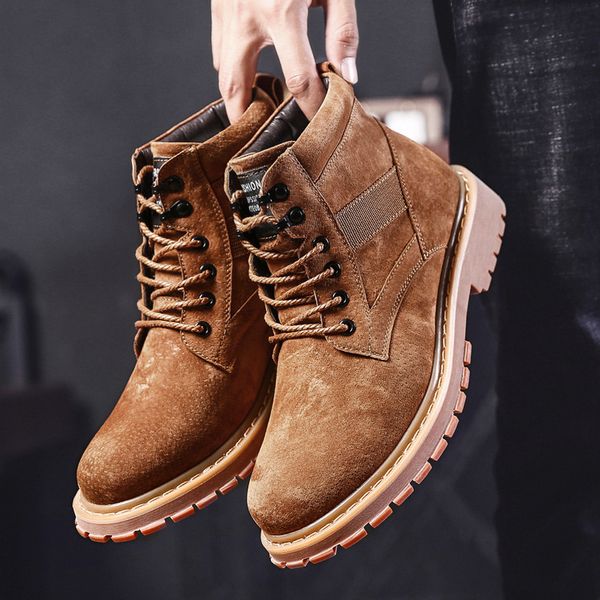 zero more men's leisure genuine leather high-up shoes boots men's boots autumn and winter army ankle, Black
zero more men's leisure genuine leather high-up shoes boots men's boots autumn and winter army ankle, Black