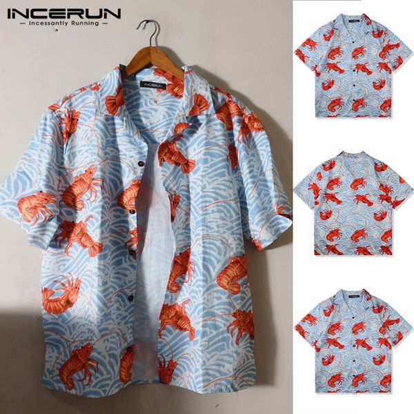 2020 summer man loose short sleeve lapel shirts men lobster printed shirts hawaiian beach shirt casual vocation plus size, White;black
2020 summer man loose short sleeve lapel shirts men lobster printed shirts hawaiian beach shirt casual vocation plus size, White;black