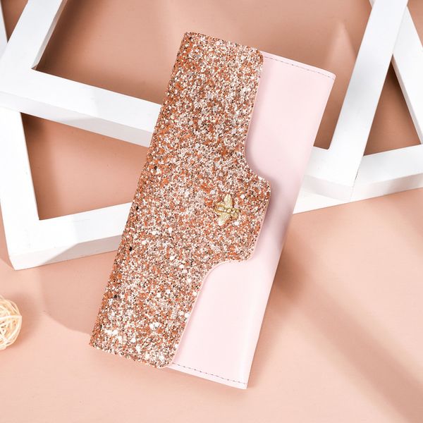 sequin bee button women wallet lady purses ladies clutch wallets female fashion long bag large capacity card holder, Red;black
sequin bee button women wallet lady purses ladies clutch wallets female fashion long bag large capacity card holder, Red;black